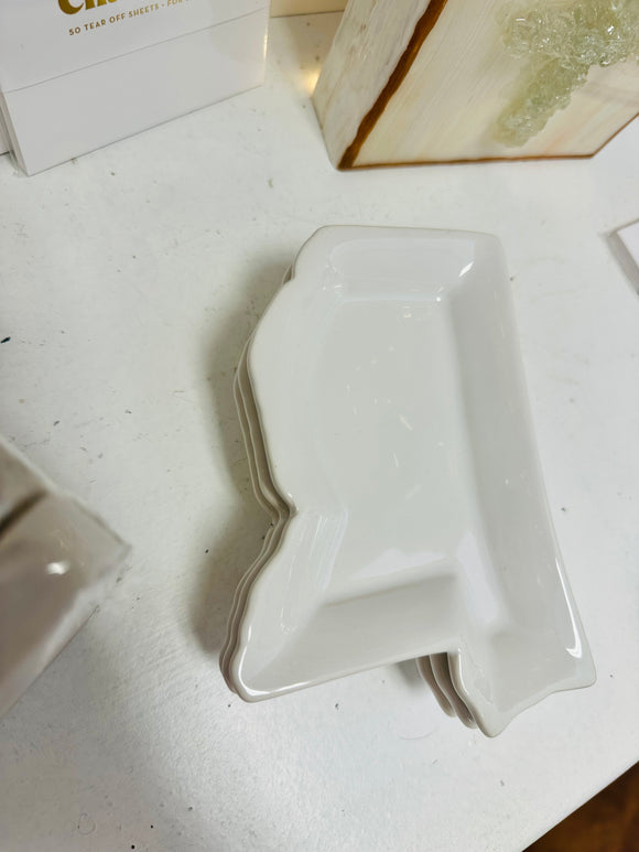 Mississippi Shaped Tidbit Dish