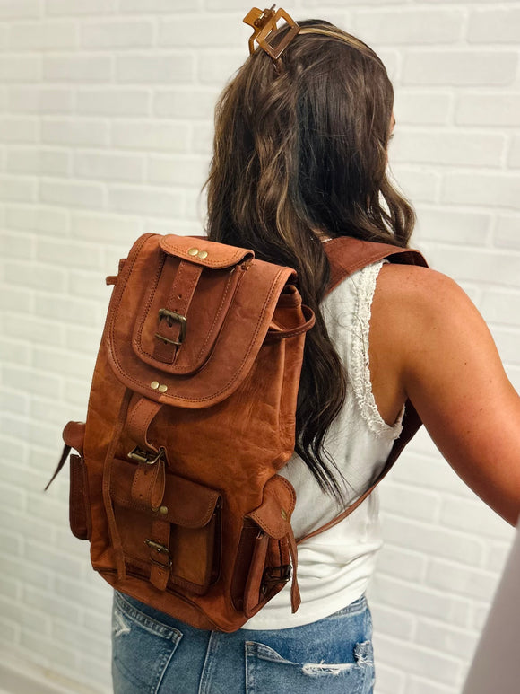 Leather Backpack