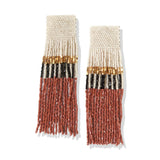 Belle Beaded Fringe Earrings